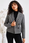 Black & White Classic Check Blazer