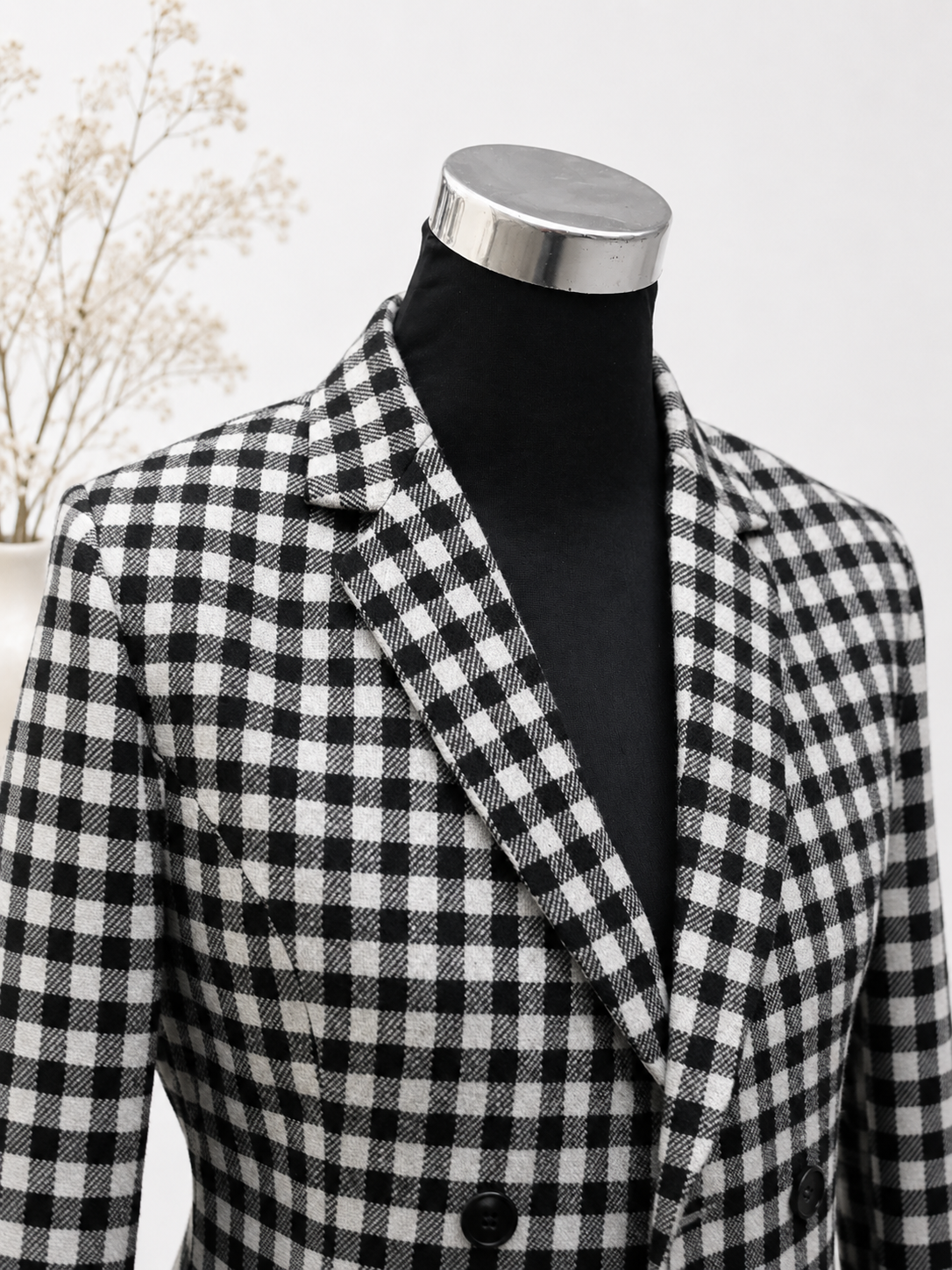 Black & White Classic Check Blazer