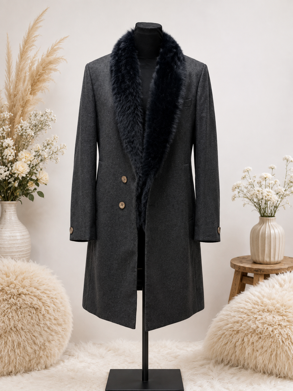Woollen Classic Trench Coat