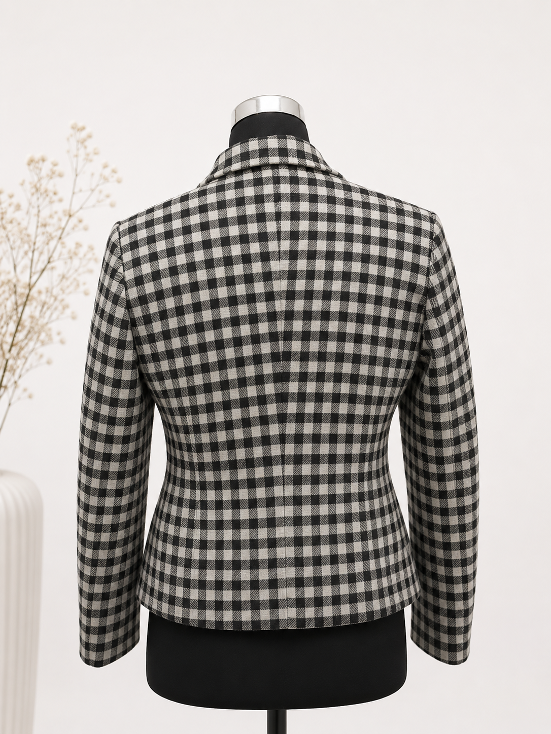 Black & White Classic Check Blazer