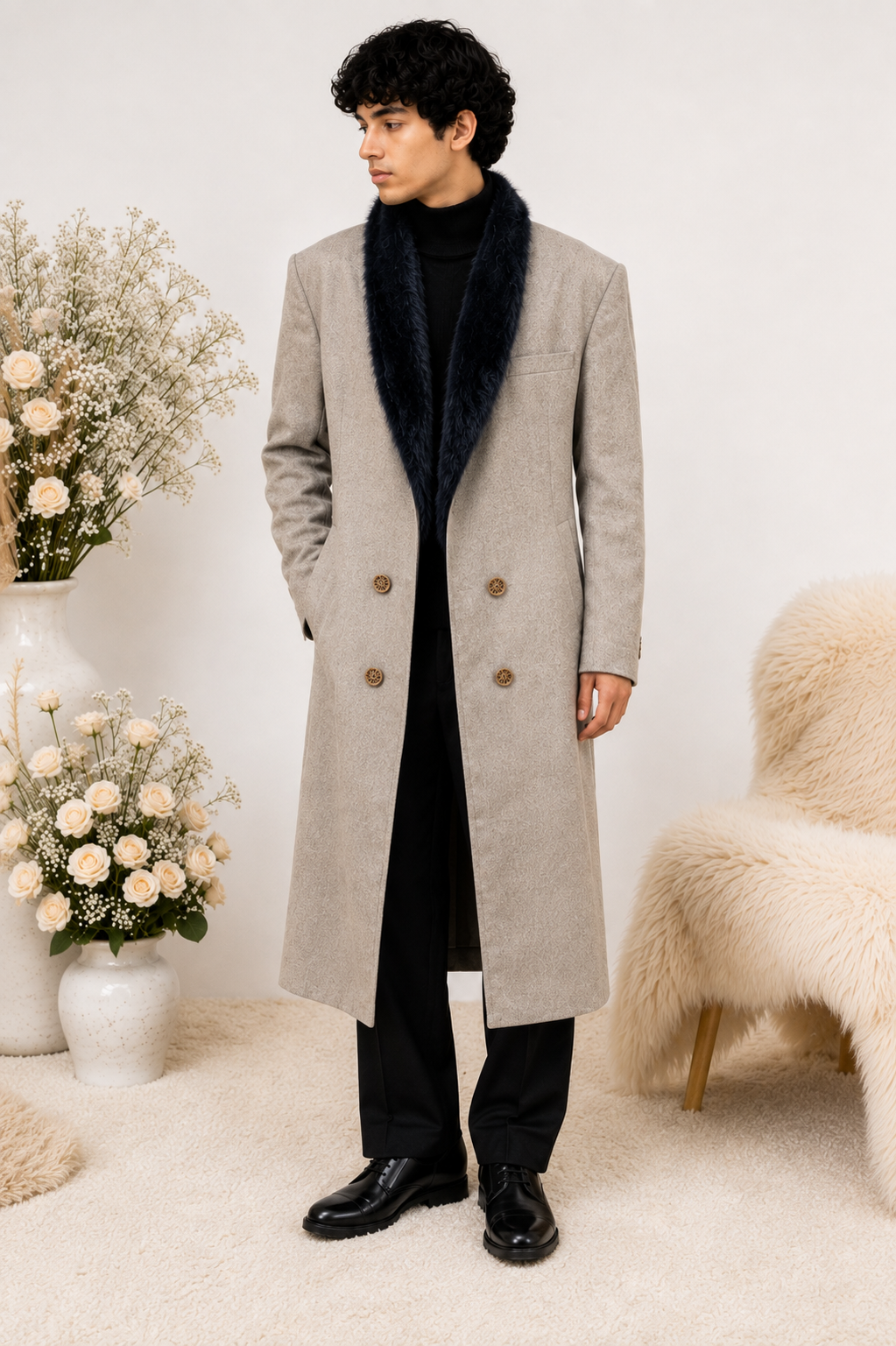 Woollen Classic Trench Coat