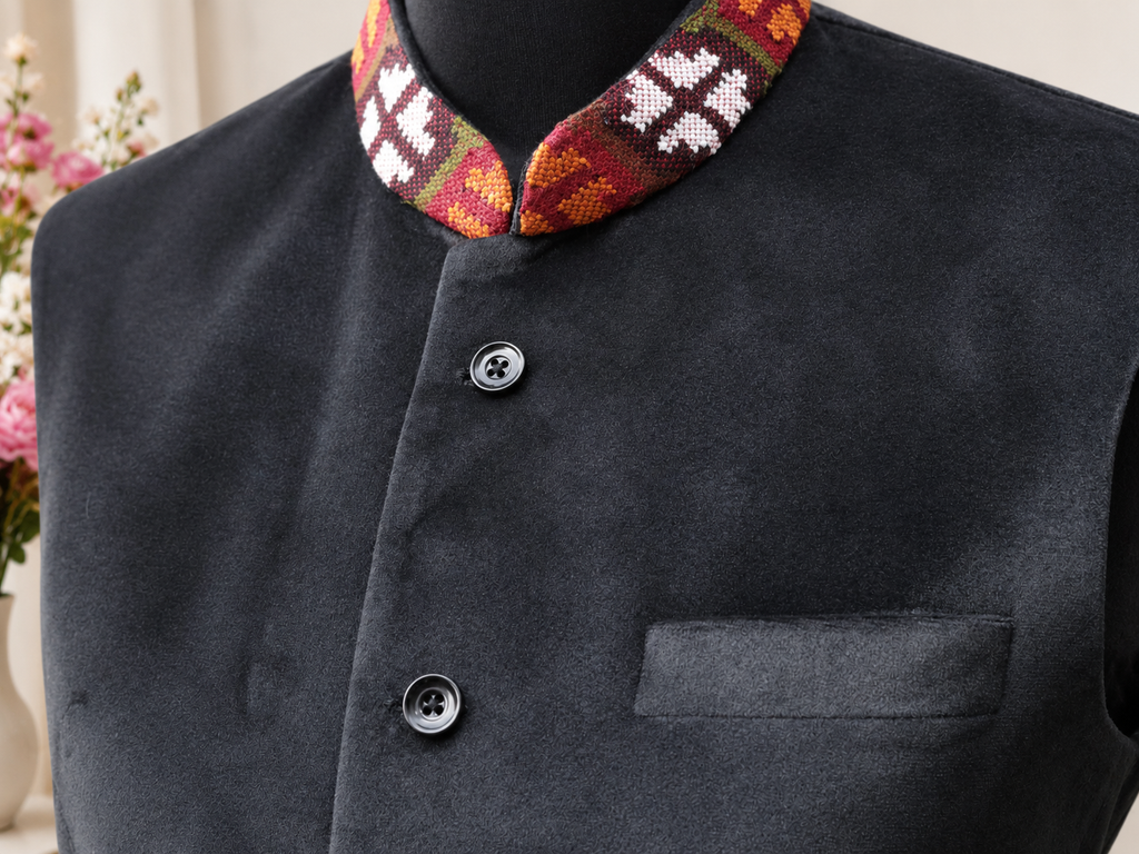 Velvet Himachali Sadri