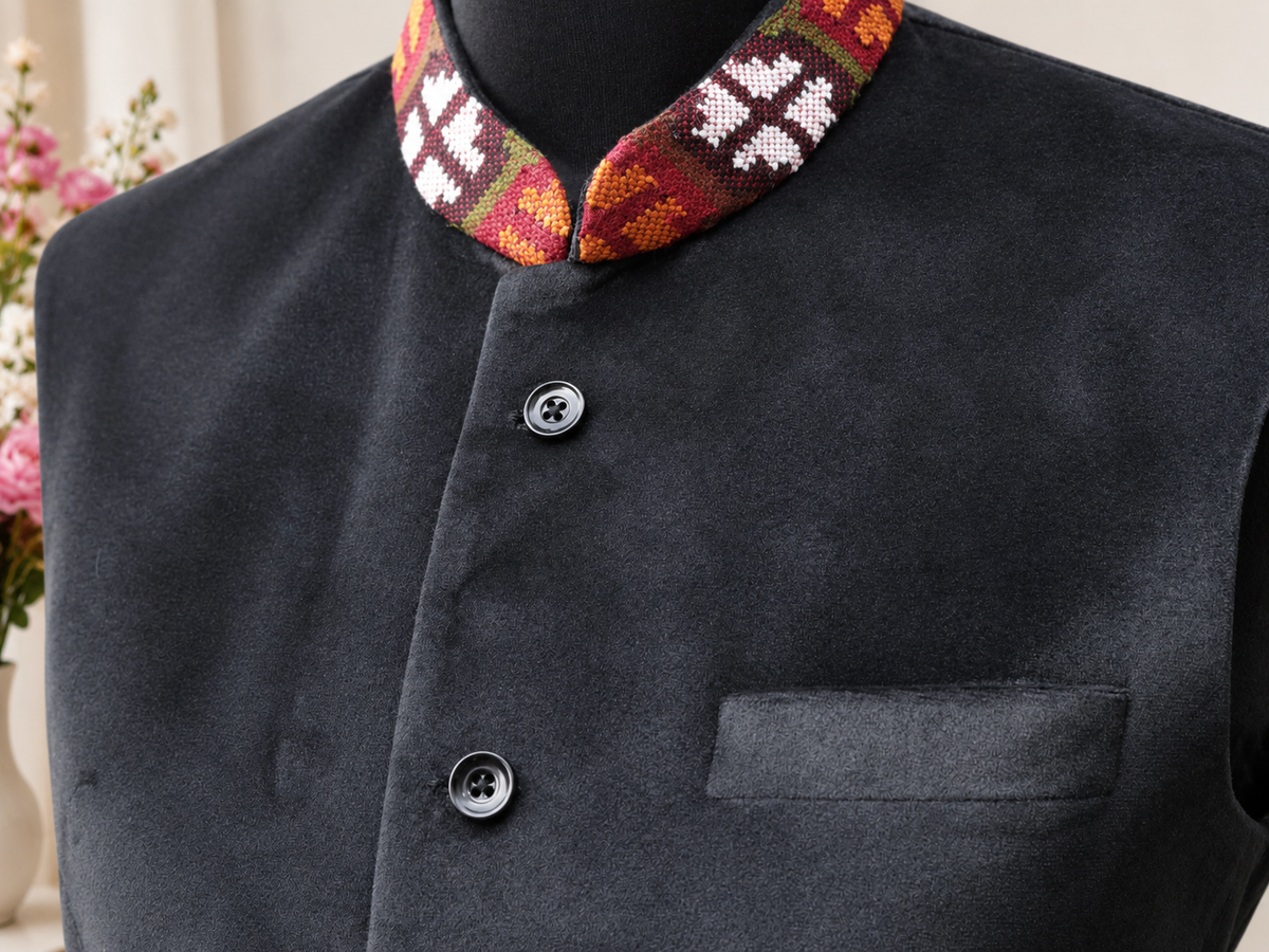 Velvet Himachali Sadri