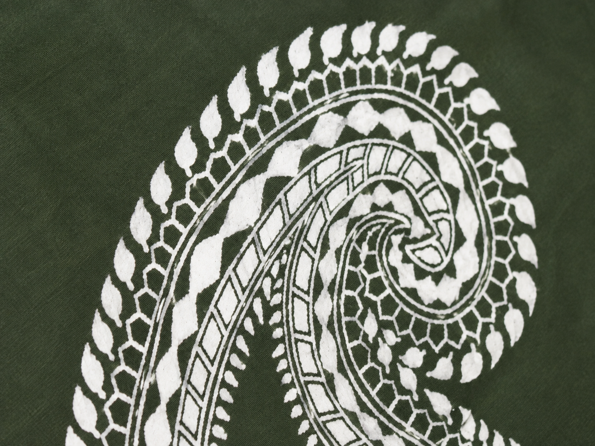 Paisley Hand-Painted Saree