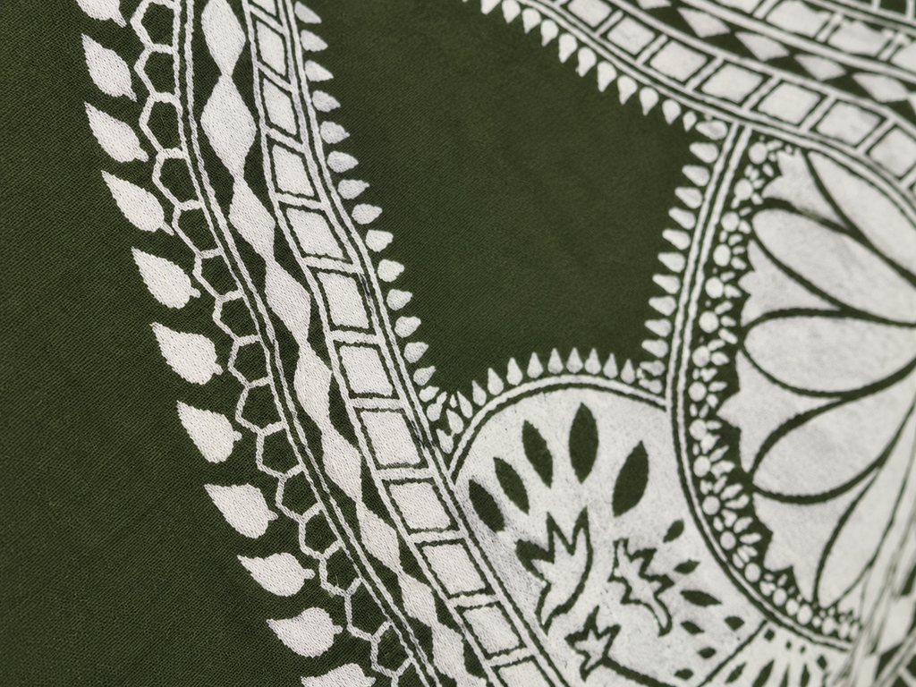 Paisley Hand-Painted Saree