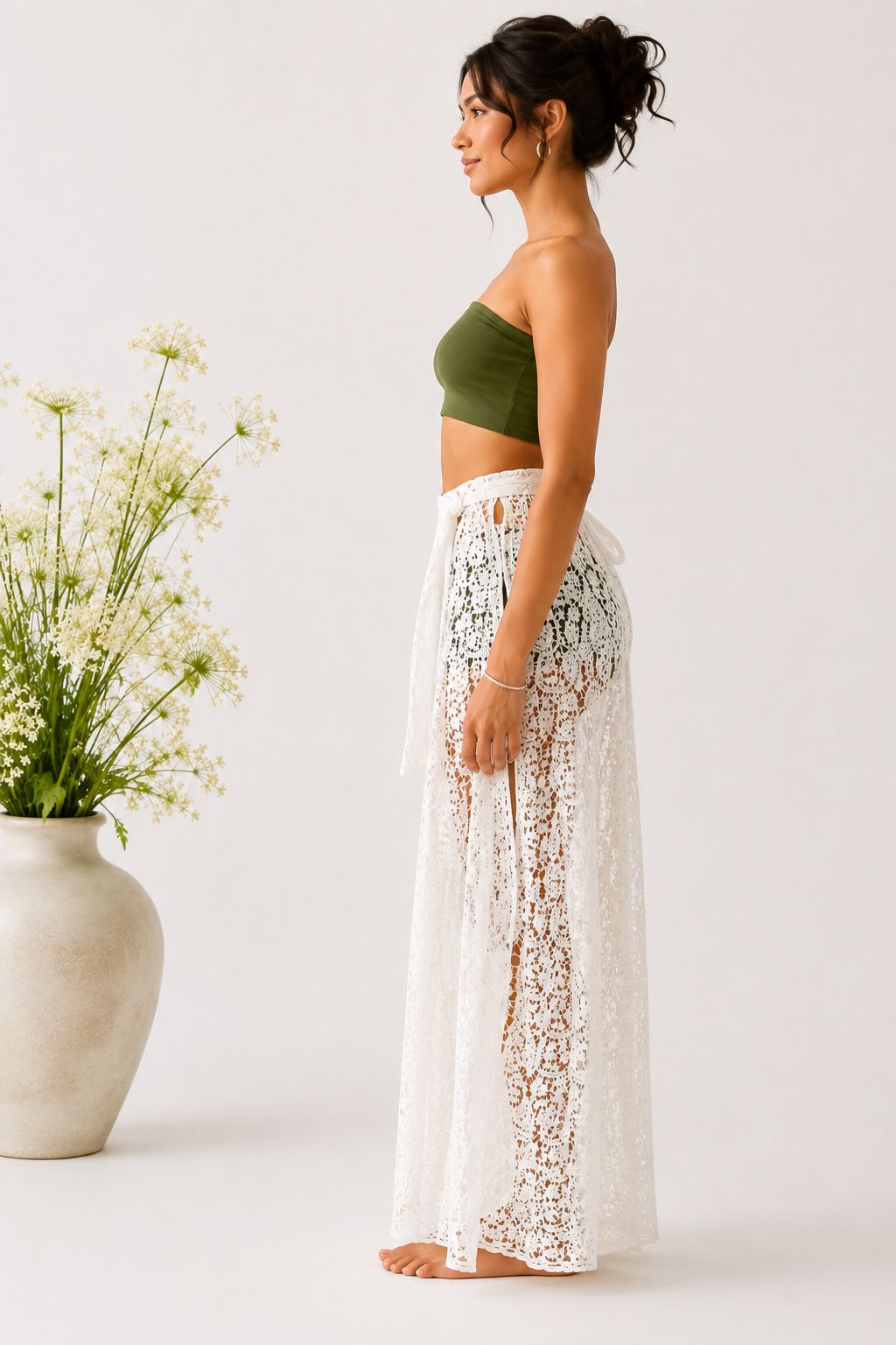 Lace Wrap Pants