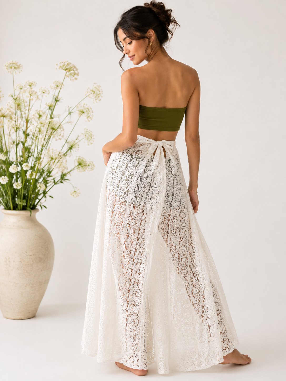Lace Wrap Pants