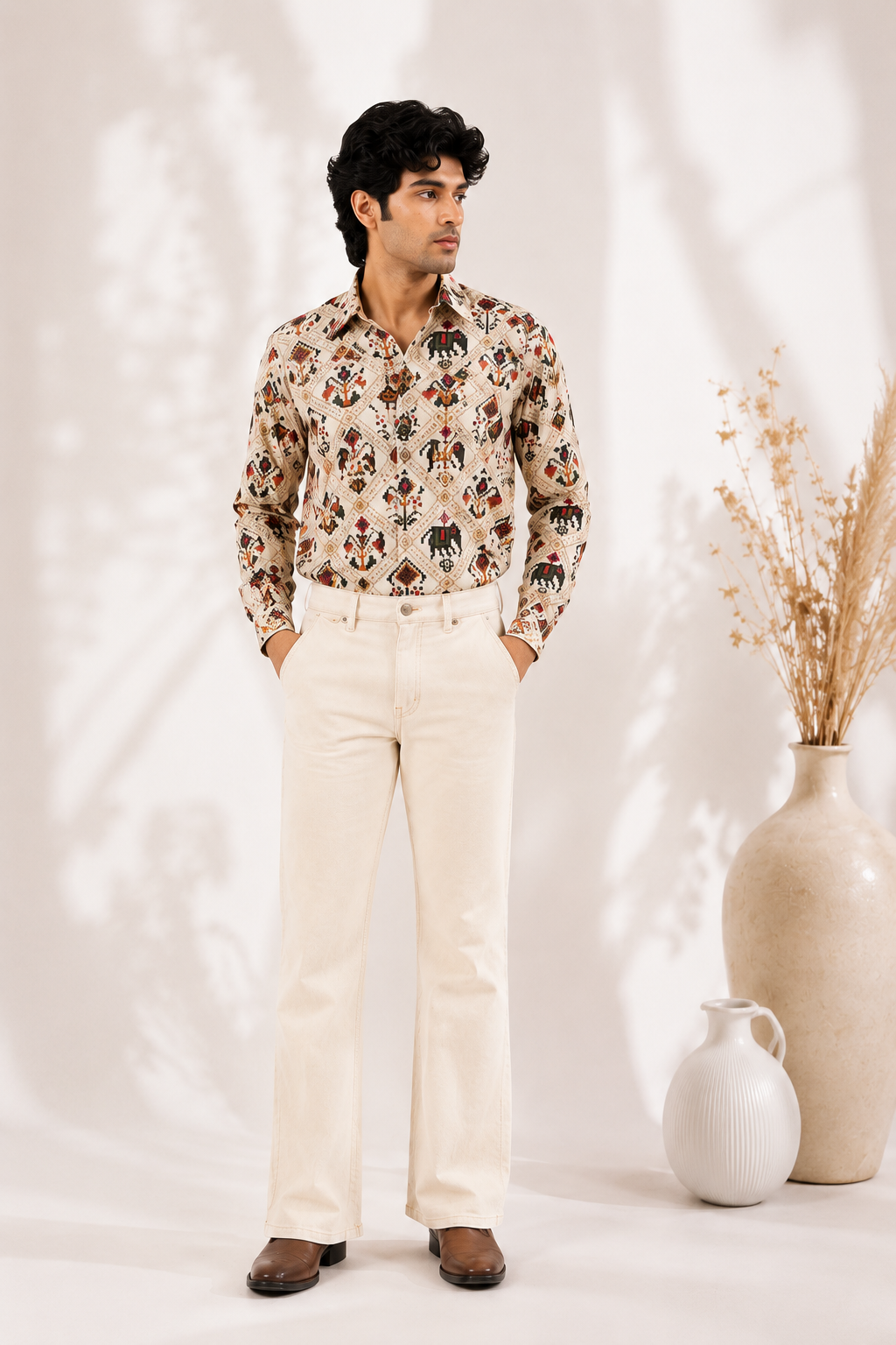 Heritage Motif Printed Shirt