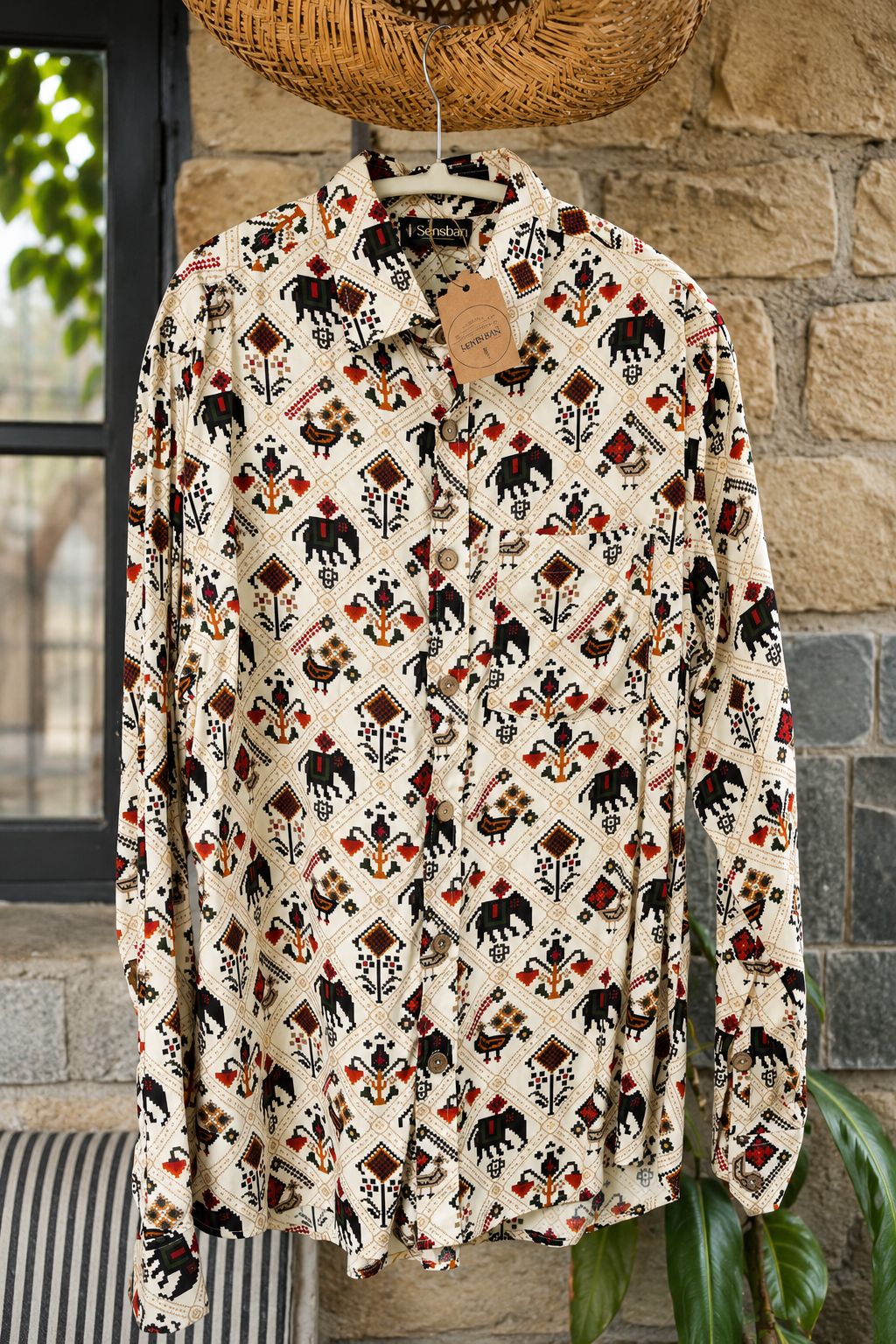 Heritage Motif Printed Shirt