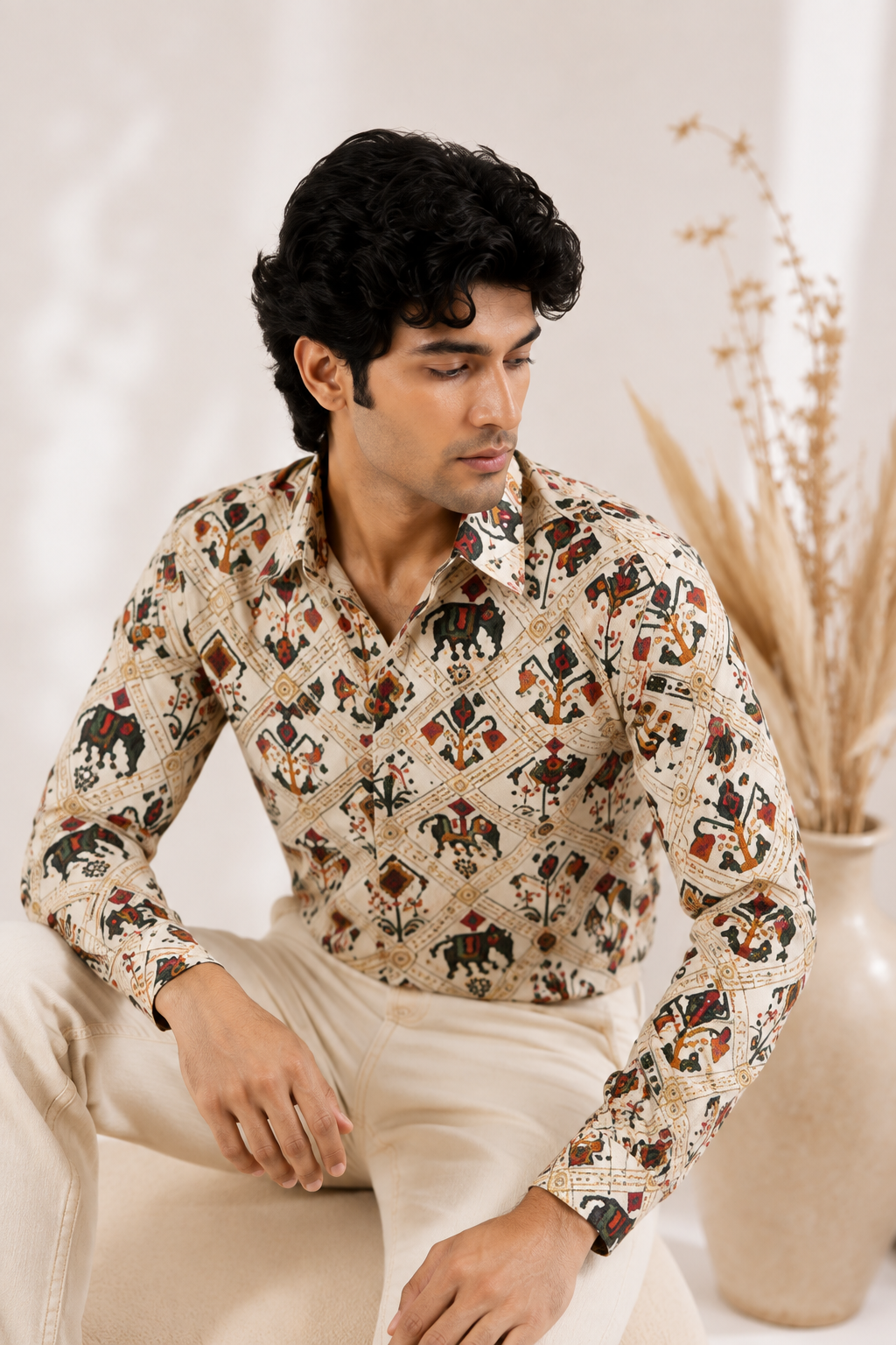 Heritage Motif Printed Shirt
