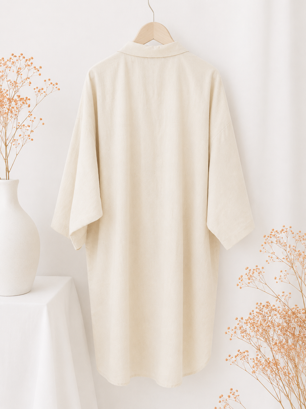 100% Organic Cotton Shirt with Hand Embroidery
