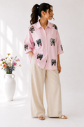 100% Organic Cotton Shirt with Applique Work