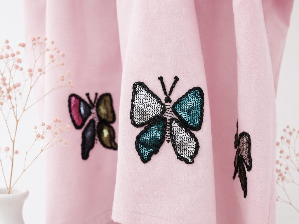100% Organic Cotton Shirt with Applique Work