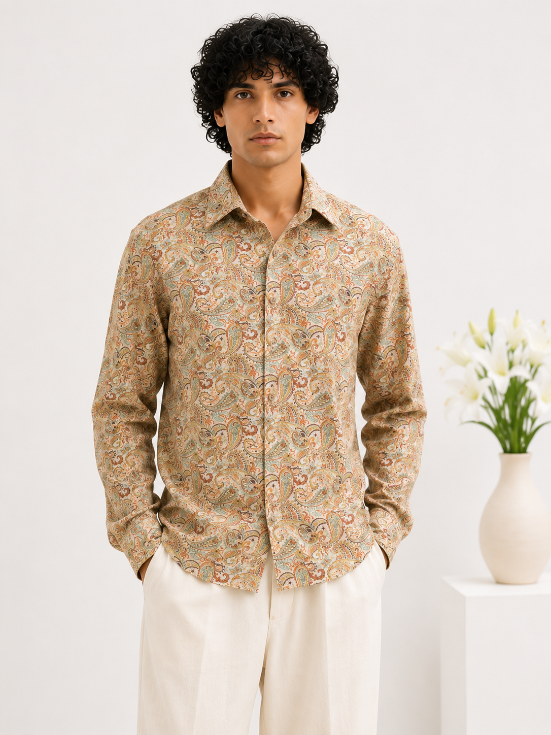 Paisley Winter Cotton Shirt
