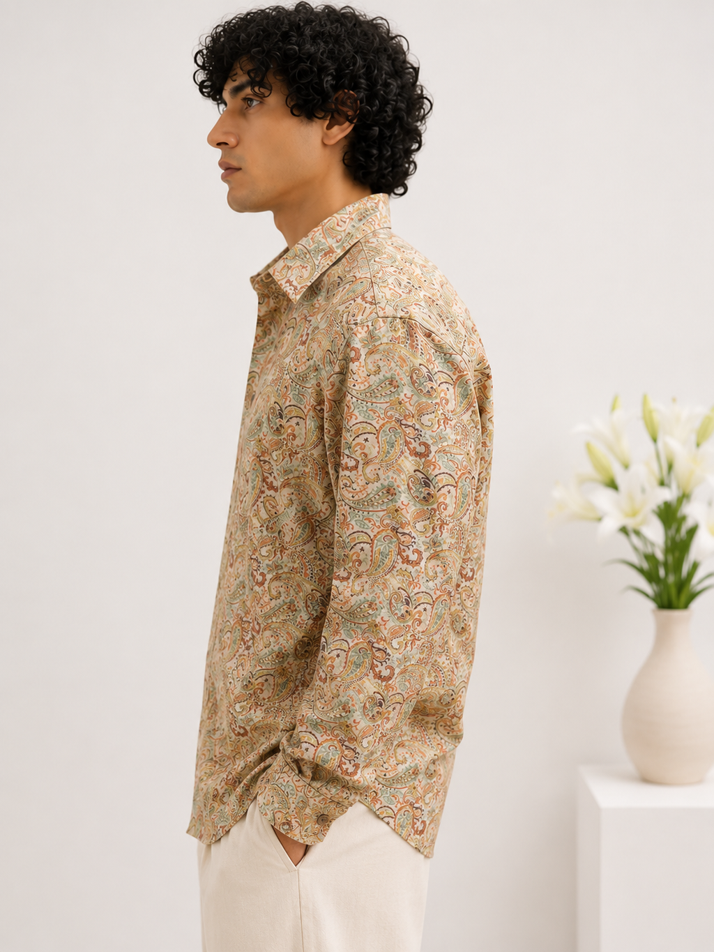 Paisley Winter Cotton Shirt