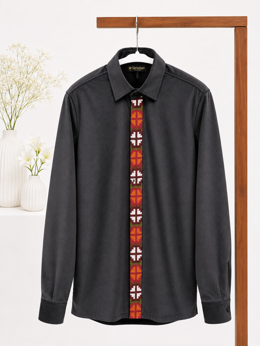 Himachali Heritage Velvet Shirt