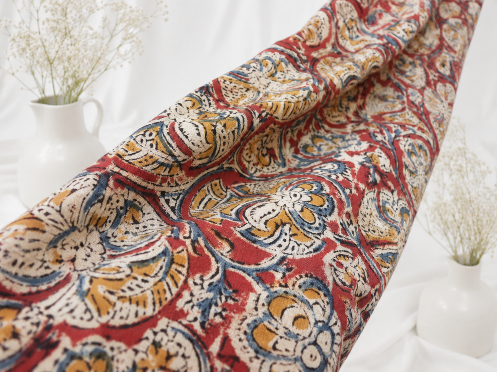 Kalamkari-style floral Unisex Kurta