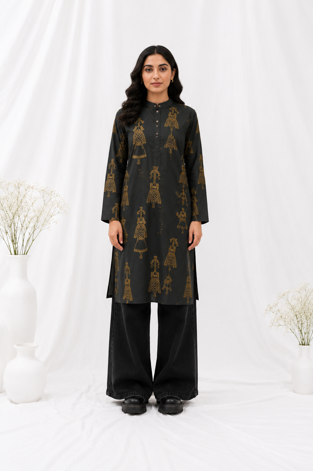 Golden Folk Kurta