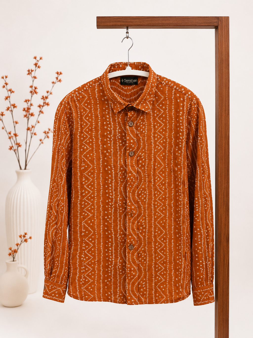 Mustard Bandhani Shirt
