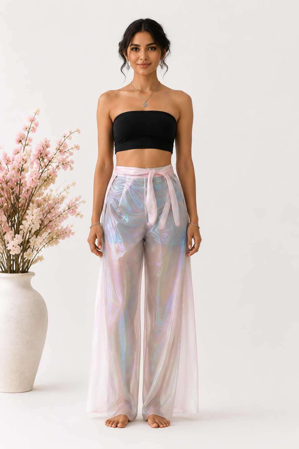 Iridescent Wrap Pant