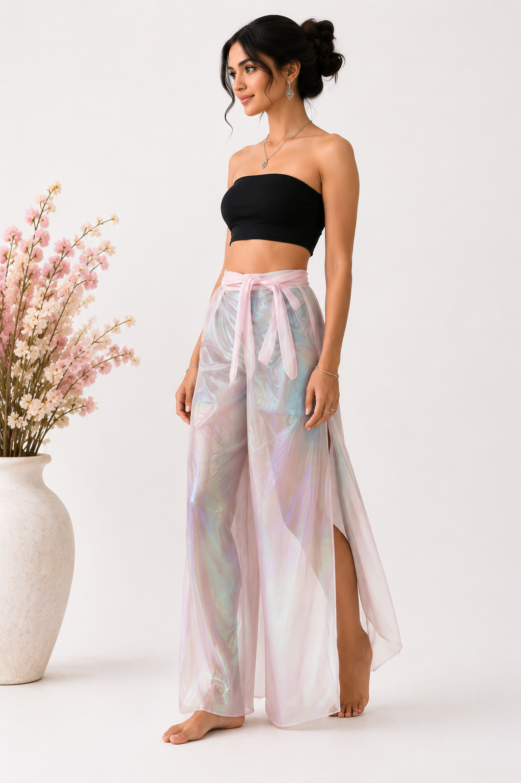 Iridescent Wrap Pant