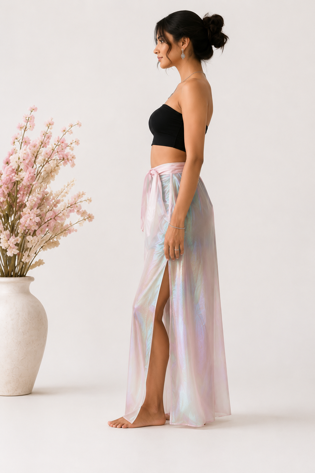 Iridescent Wrap Pant
