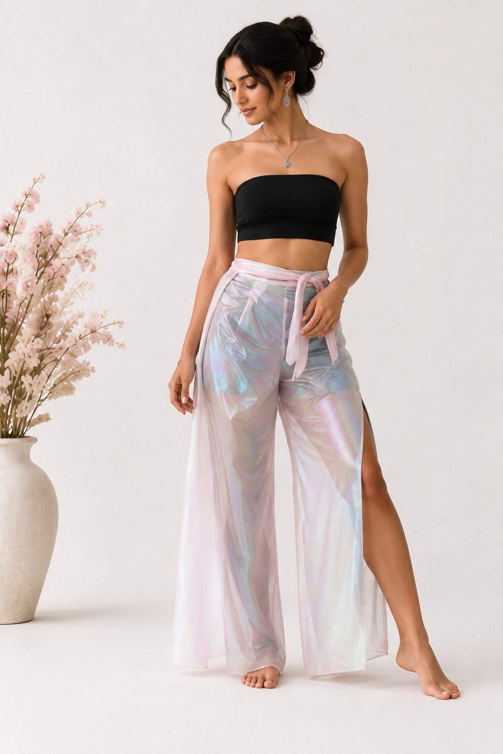 Iridescent Wrap Pant