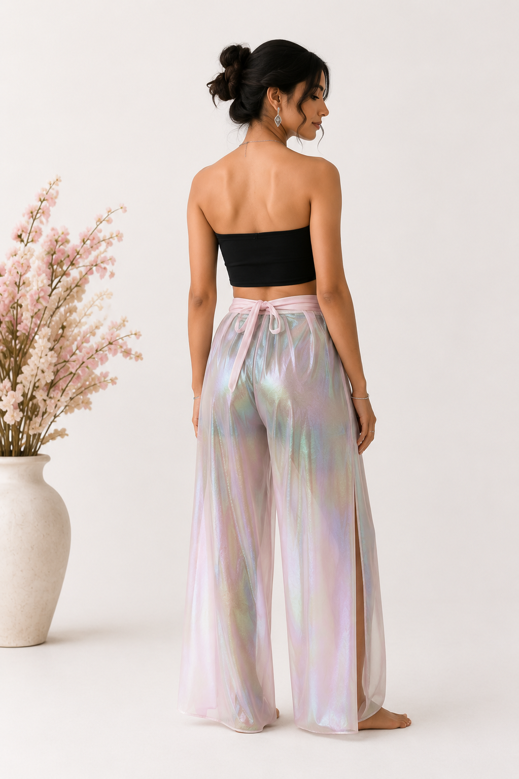 Iridescent Wrap Pant