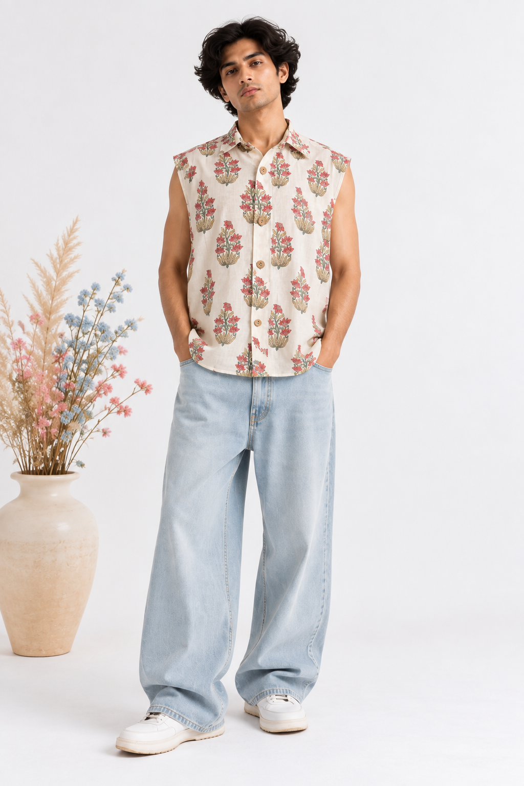 Meadow Bloom Sleeveless Shirt