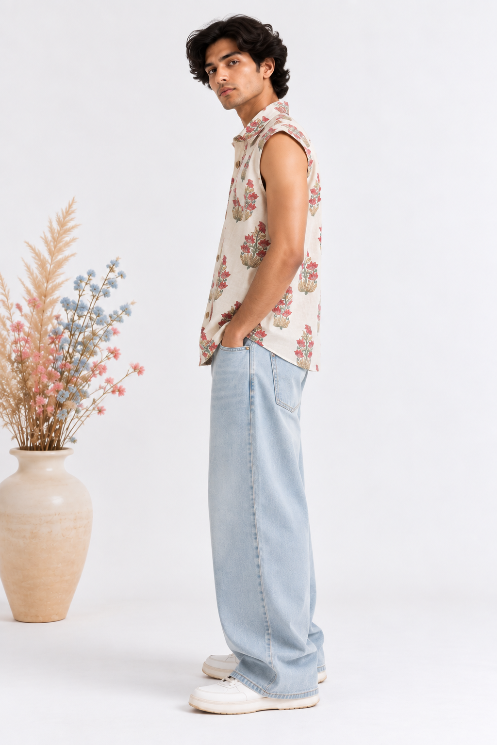 Meadow Bloom Sleeveless Shirt