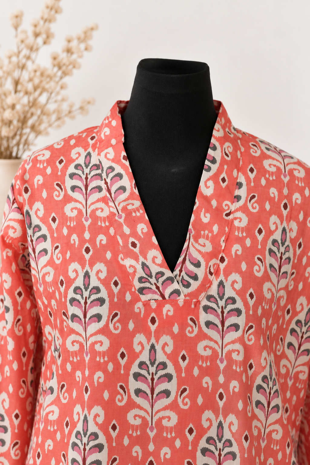 Coral Bloom Printed Kurta