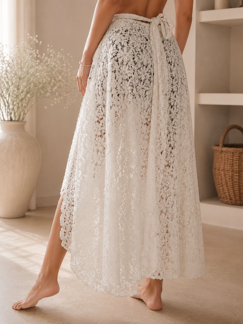 Lace Wrap Pants