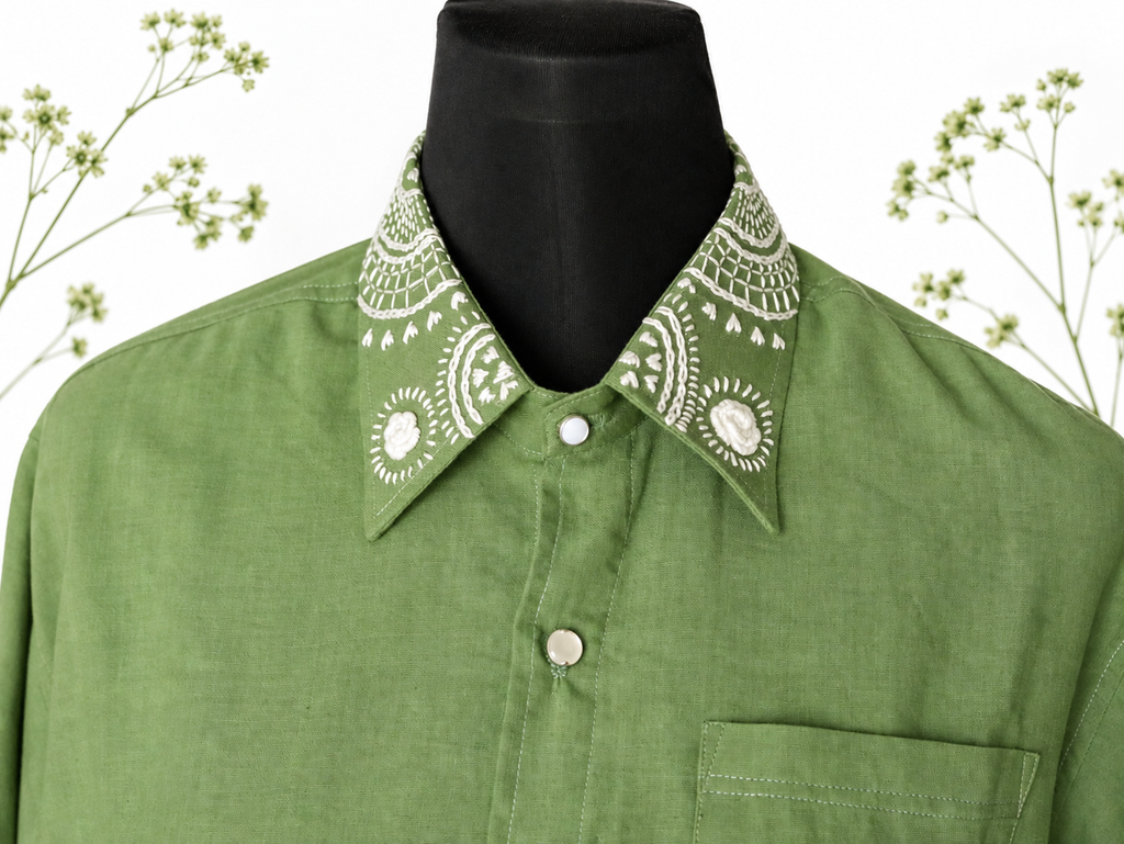 100% Organic Cotton Kurta with Hand Embroidery