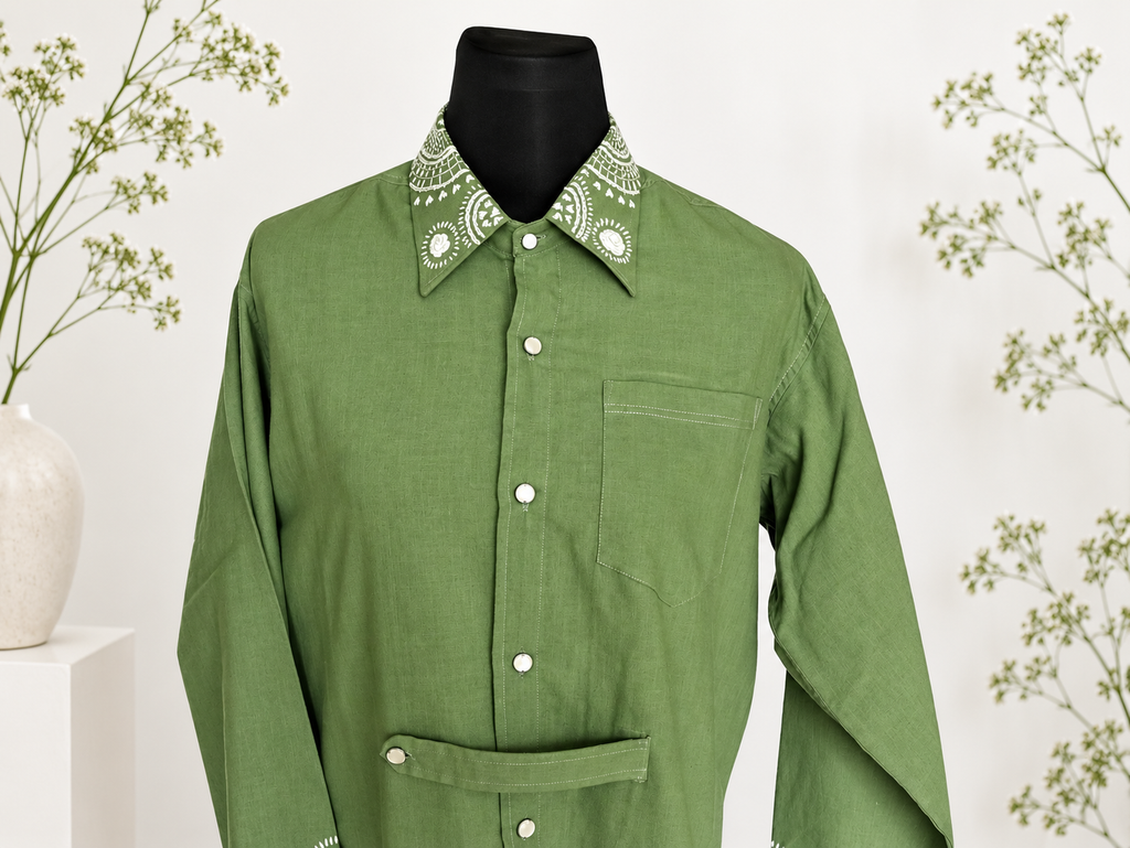 100% Organic Cotton Kurta with Hand Embroidery