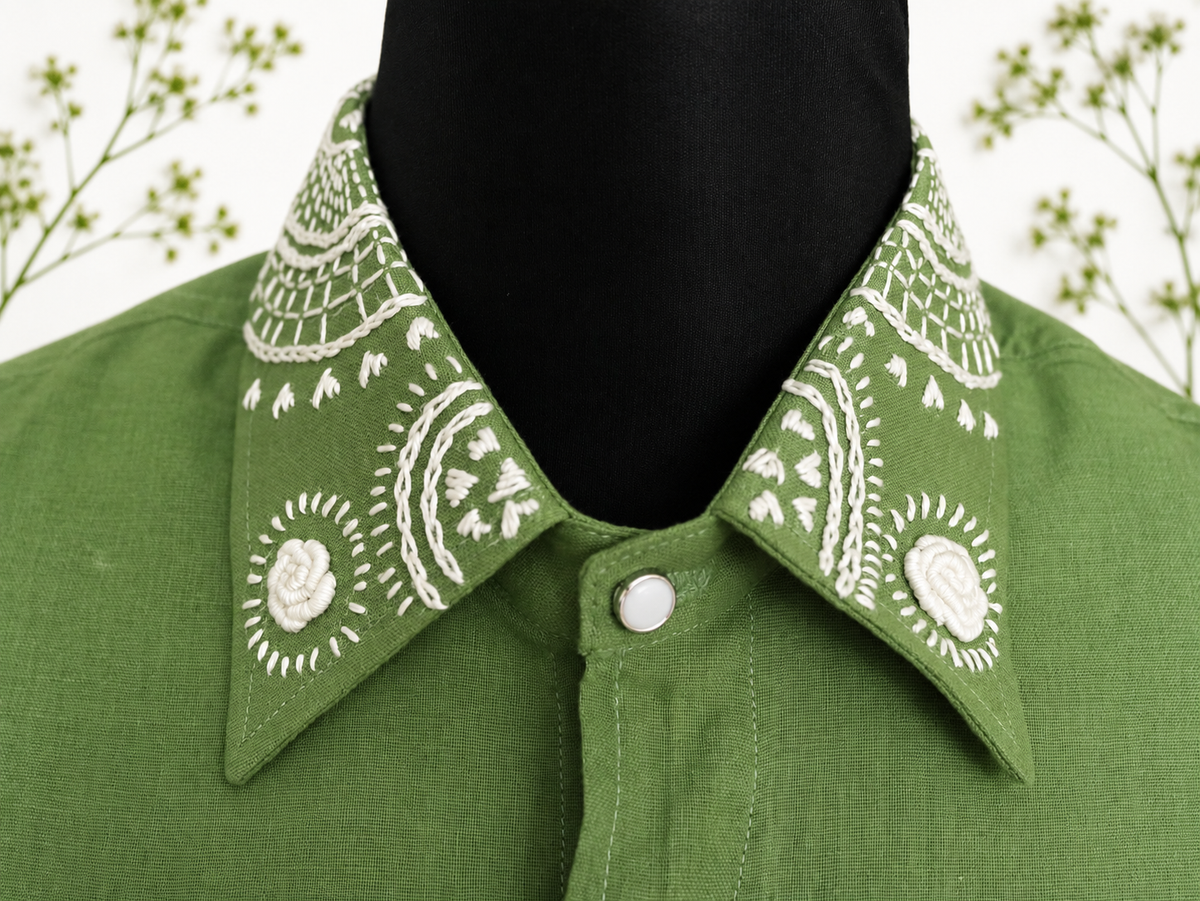 100% Organic Cotton Kurta with Hand Embroidery