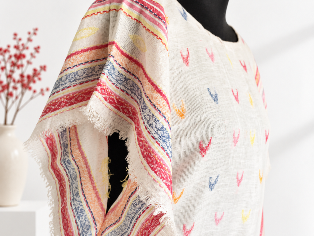 Kaftan Top in Handloom