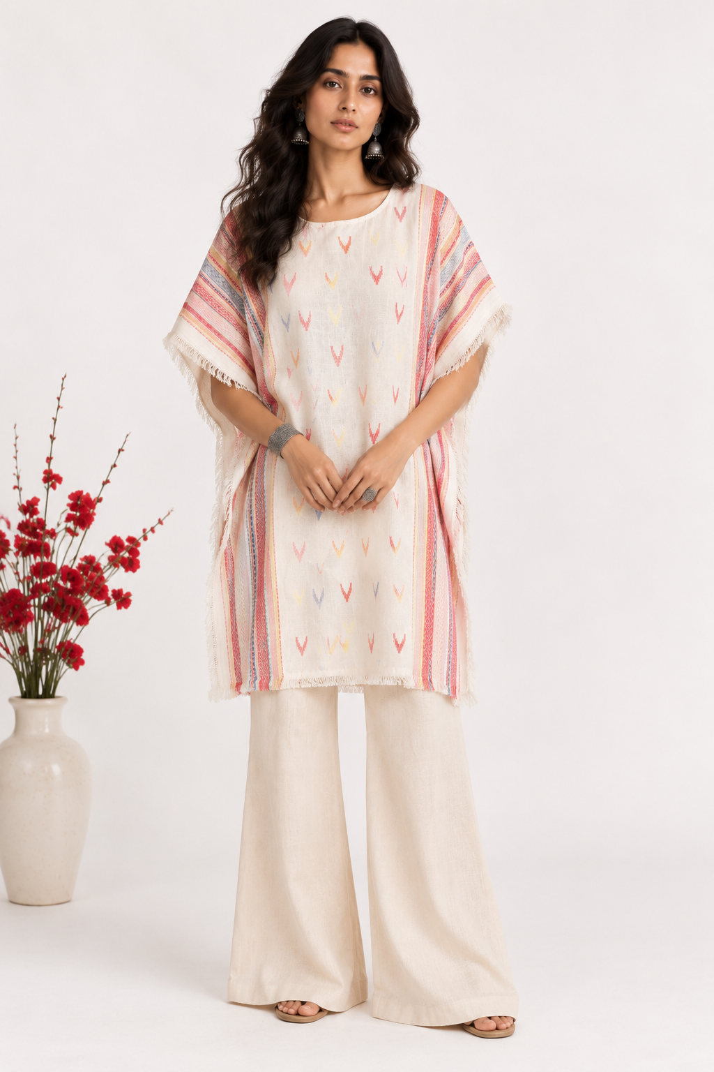 Kaftan Top in Handloom