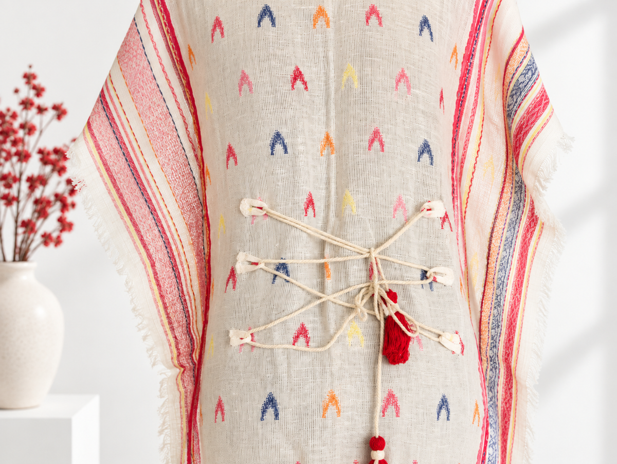 Kaftan Top in Handloom