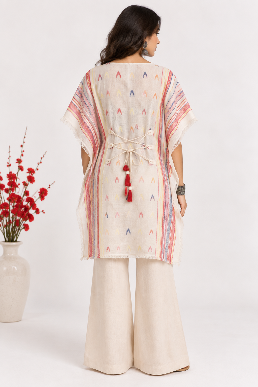 Kaftan Top in Handloom