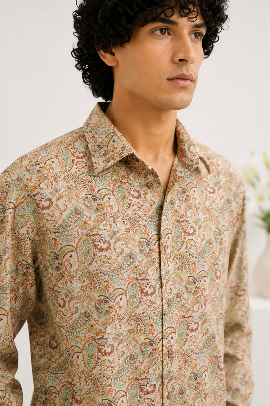 Paisley Winter Cotton Shirt